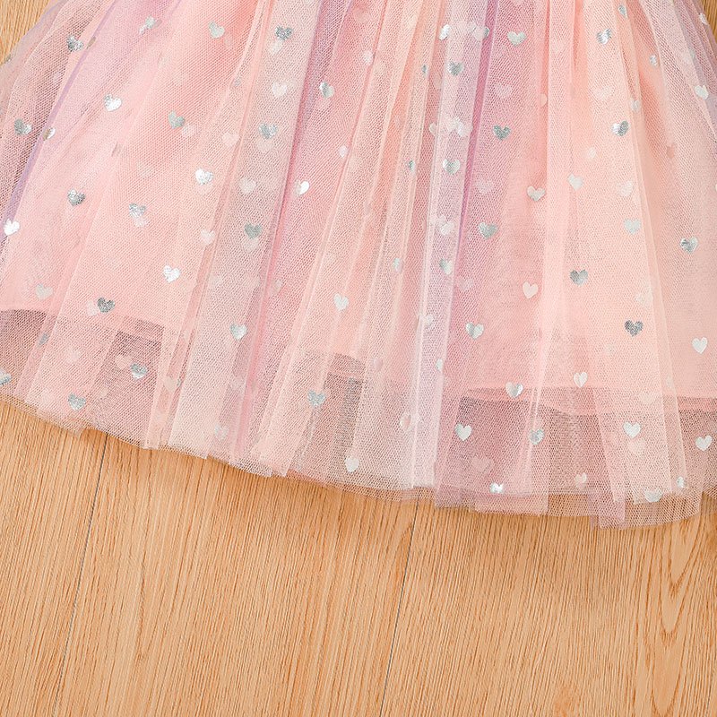 Đầm Công Chúa Hai Dây Không Tay Vải tuyn Tulle Mùa Hè Váy Cho Bé Gái Trẻ em 1-6Tuổi