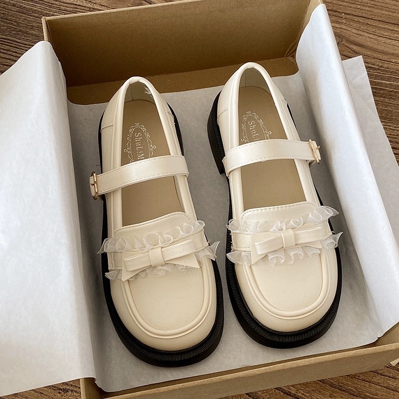 Cosy_Zone dép nữ giày búp bê dép đế cao Thoải Mái Xinh Xắn  Đế chống trơn trượt Đa năng Đẹp mắt B92G02B 50Z231213