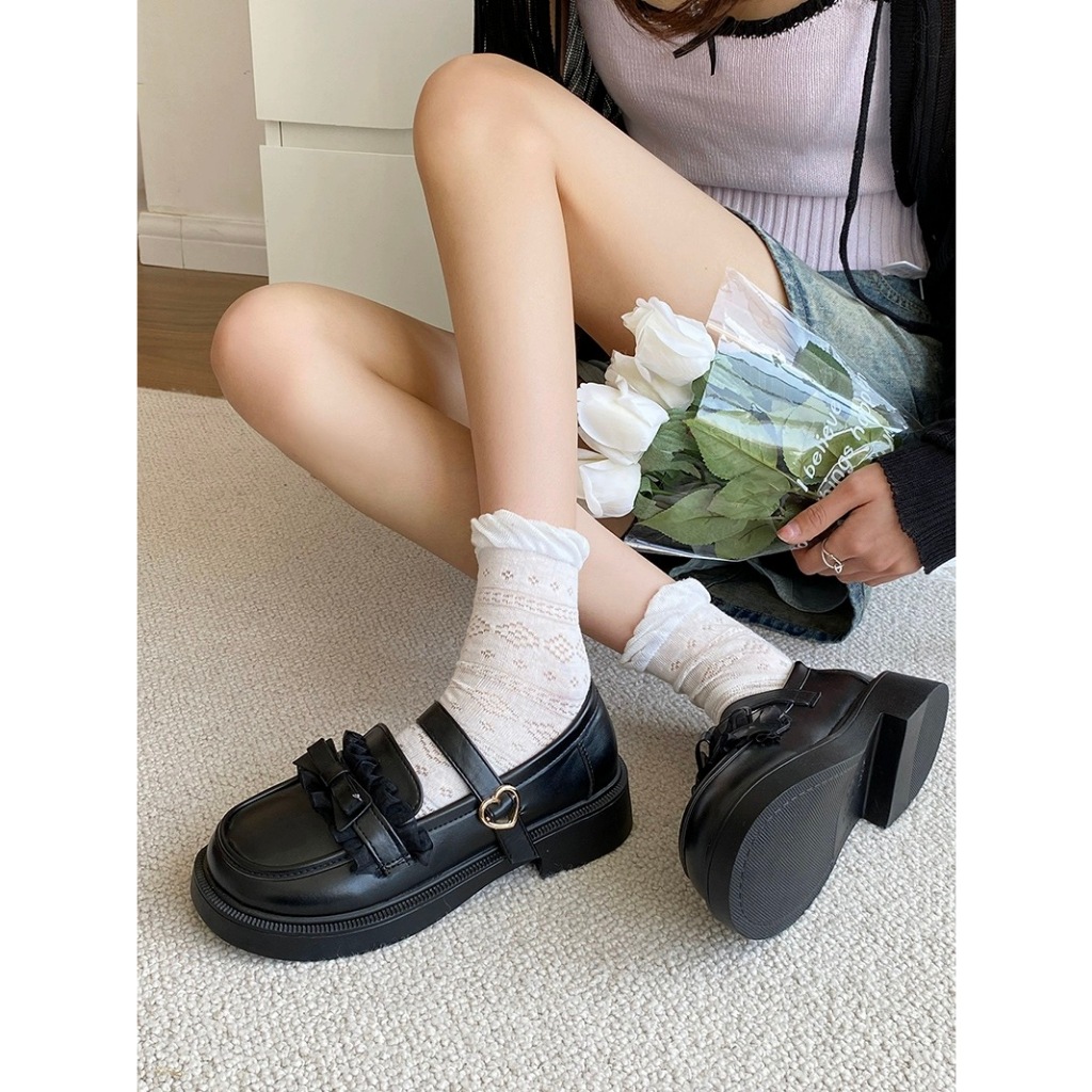 Cosy_Zone dép nữ giày búp bê dép đế cao Thoải Mái Xinh Xắn  Đế chống trơn trượt Đa năng Đẹp mắt B92G02B 50Z231213