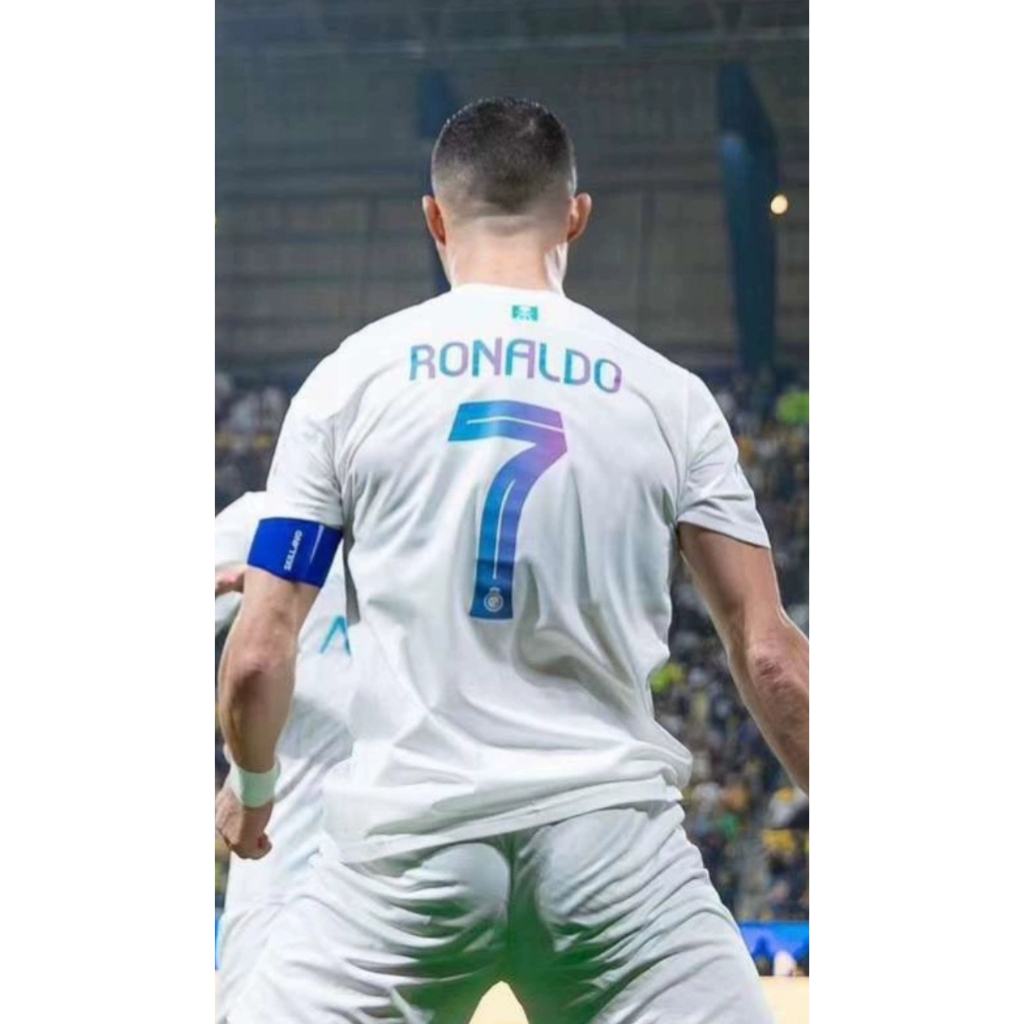 Ronaldo al-nassr third Áo Bóng Đá Màu Trắng Năng Động Thời Trang Dành Cho Nam