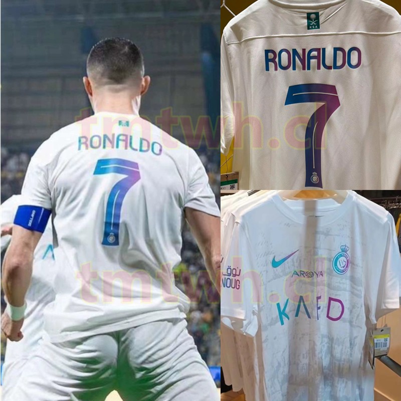Ronaldo al-nassr third Áo Bóng Đá Màu Trắng Năng Động Thời Trang Dành Cho Nam
