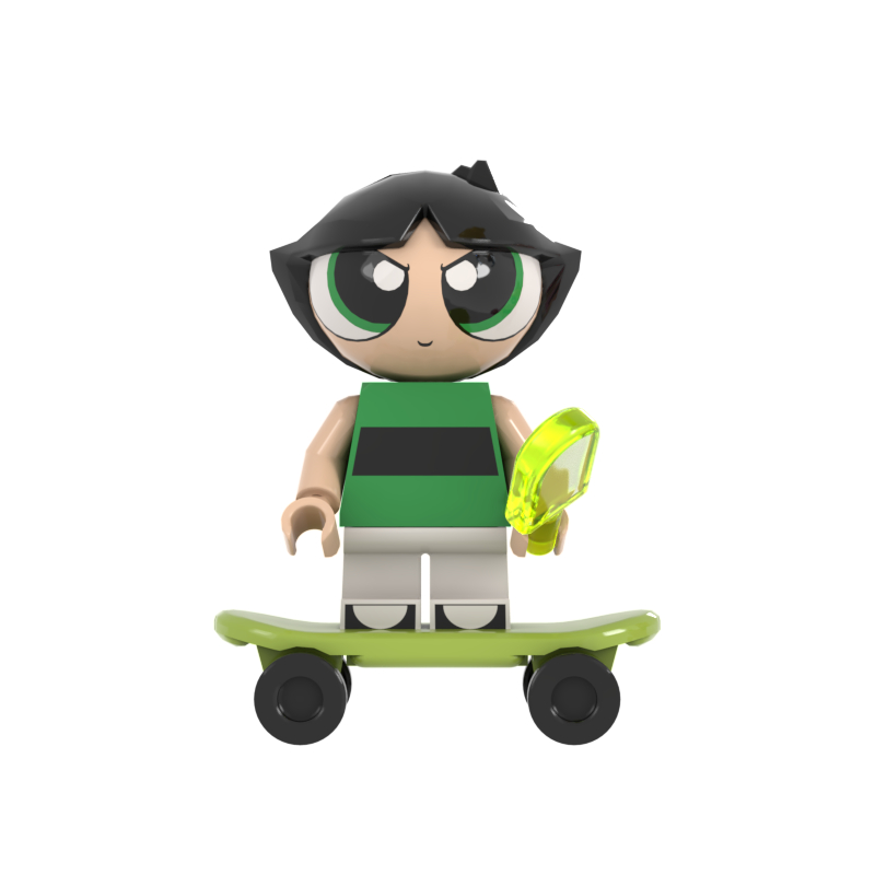 Powerpuff girl Bộ Sưu Tập Mô Hình Đồ Chơi Lắp Ráp ninja hero super city