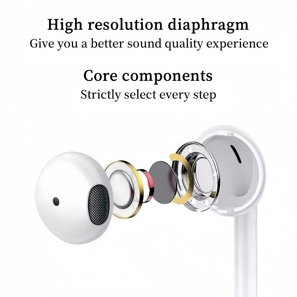 Tai Nghe Nhét Tai Jack 3.5mm Chống Ồn Có Micro Âm Thanh Sống Động