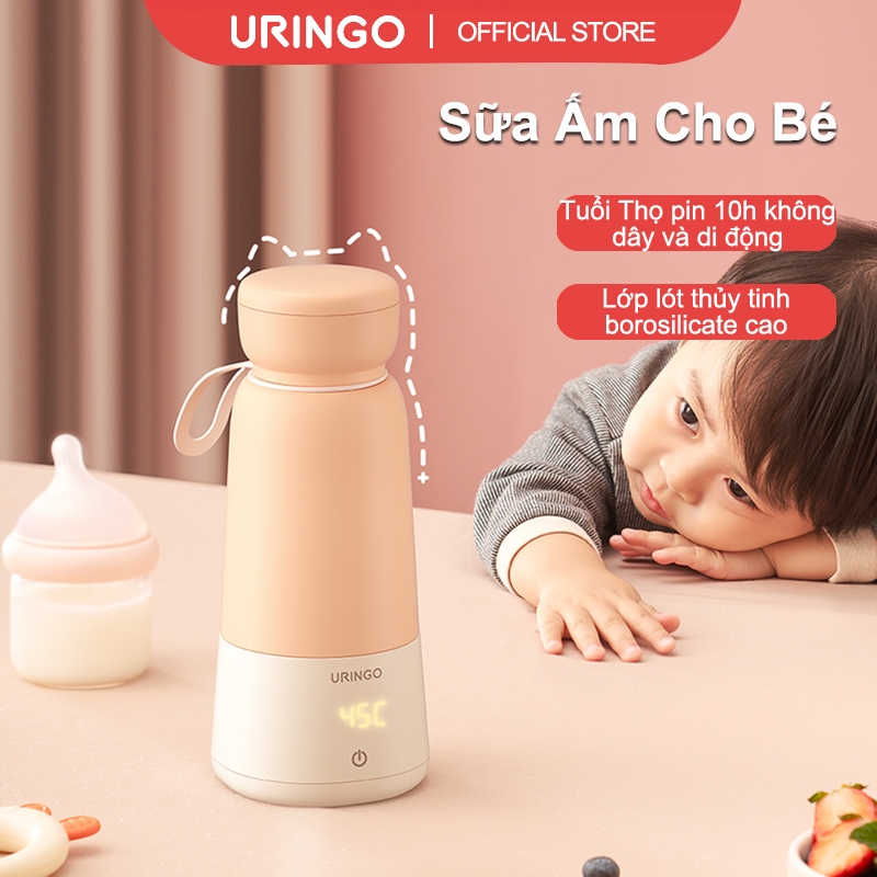 Máy Làm Ấm Bình Sữauringo Với Sạc usb Không Dây Điều Khiển Nhiệt Độ 35