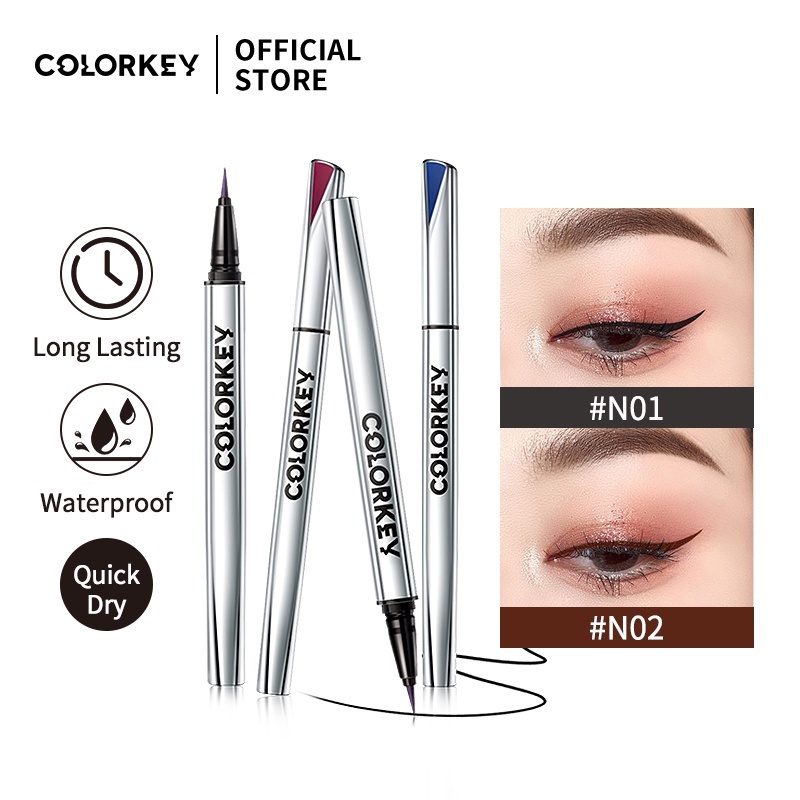 【COLORKEY】Bút Kẻ Mắt Nước Colorkey Trang Điểm Chống Nước Lâu Trôi 0.5g