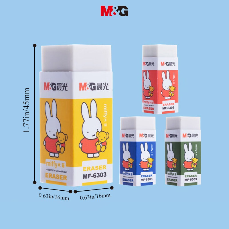 M&G Gôm Tẩy miffy Tẩy Vuông  Ngẫu Nhiên Màu Sắc