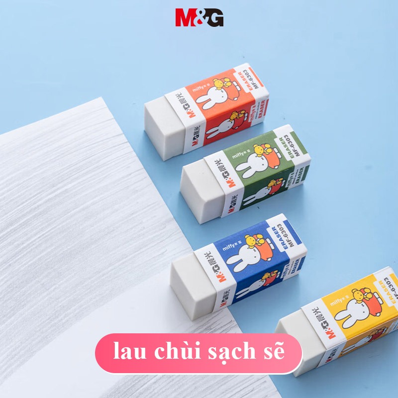 M&G Gôm Tẩy miffy Tẩy Vuông  Ngẫu Nhiên Màu Sắc