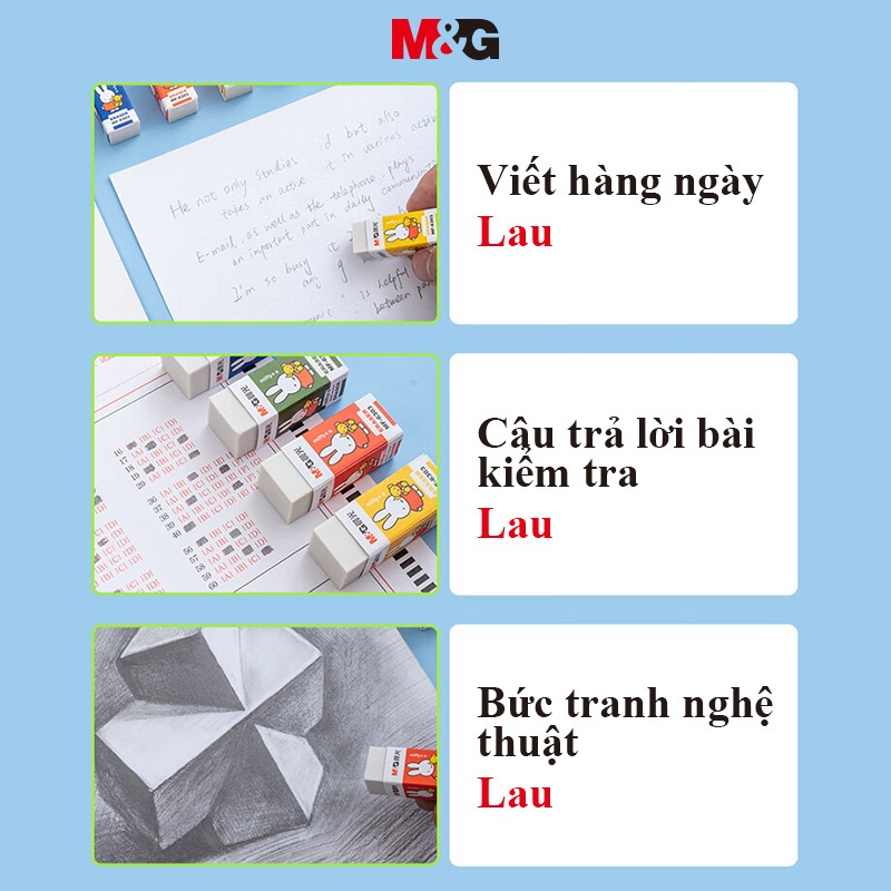 M&G Gôm Tẩy miffy Tẩy Vuông  Ngẫu Nhiên Màu Sắc