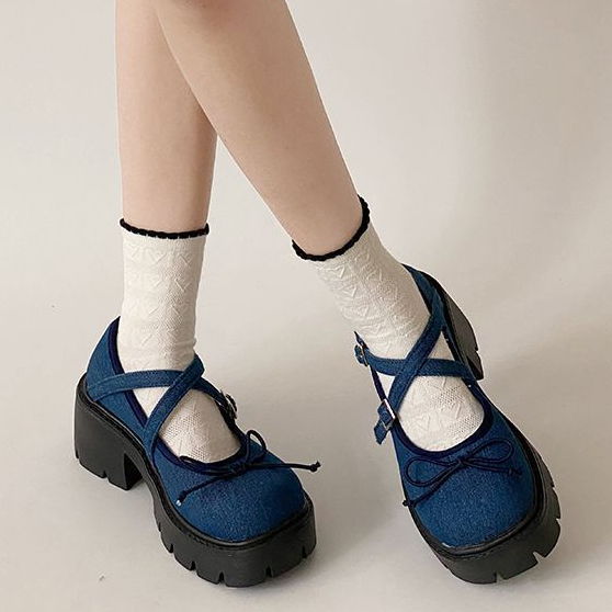 Aès Giày Mary jane giày búp bê nữ Thoải Mái Xinh Xắn Phong cách Đẹp Thời trang High quality B22G022 36Z230909