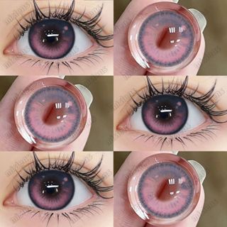 [3-5 Ngày Đến] lens 14.5 1 Cặp Nước Mắt Màu Hồng Mềm Mại Sử Dụng Kính Áp Tròng 0.00 lens cận 6 tháng