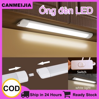 CANMEIJIA Đèn tuýp LED Trọn bộ Đèn tủ 10W/20W Đèn ống T5 siêu sáng 30CM/60CM có phích cắm gắn tường Đèn cho tủ văn phòng tại nhà