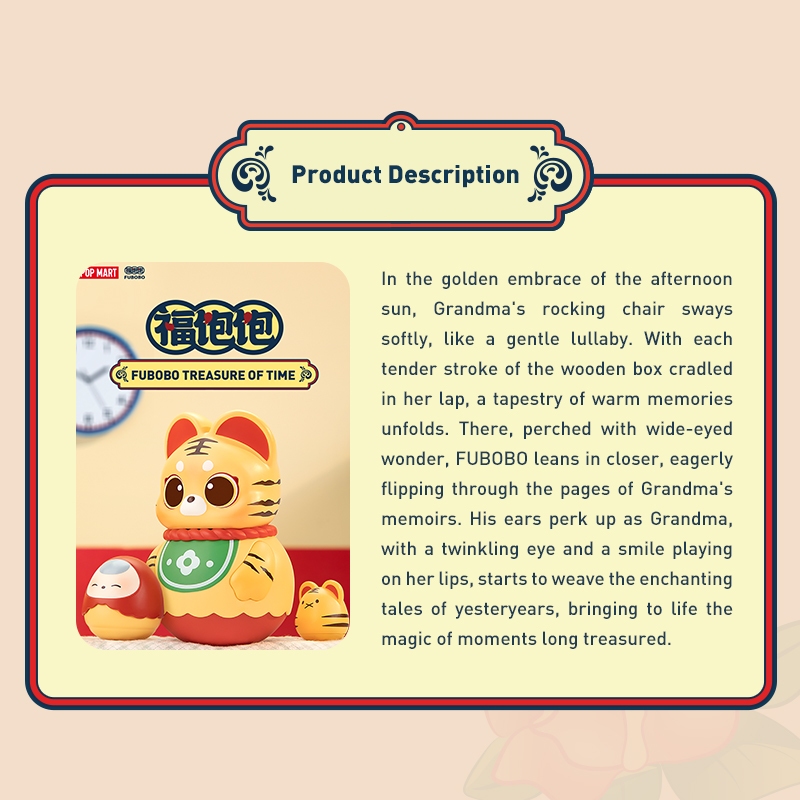 Pop mart fubobo treasure of time series Đồ Chơi Mô Hình Nhân Vật Hành Động Hộp Quà Sinh Nhật Cho Bé