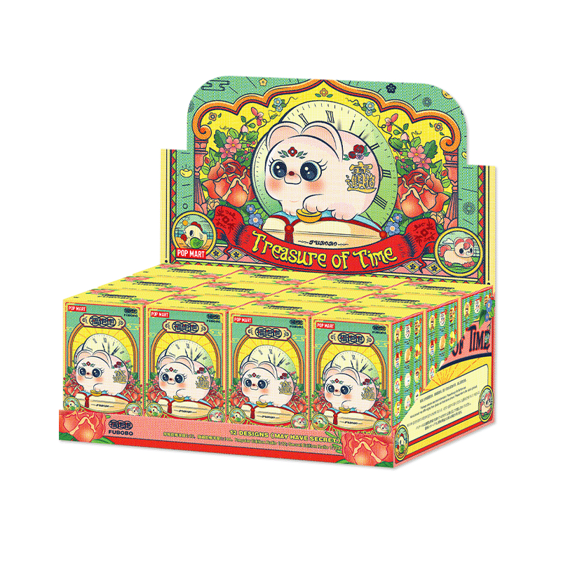 Pop mart fubobo treasure of time series Đồ Chơi Mô Hình Nhân Vật Hành Động Hộp Quà Sinh Nhật Cho Bé