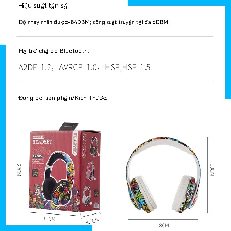 Tai Nghe Chụp Tai bluetooth Không Dây b39 Phát Sáng Có Thể Gấp Lại Được