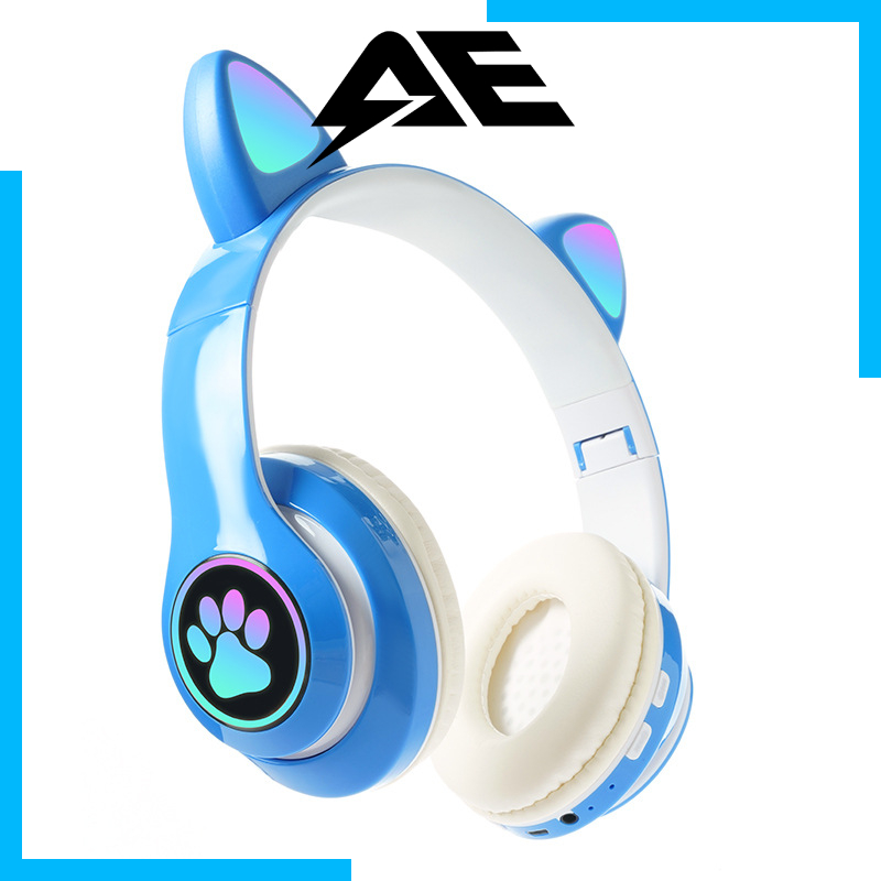Tai Nghe Chụp Tai stn-28 Kết Nối bluetooth Không Dây Có Đèn Nhiều Màu