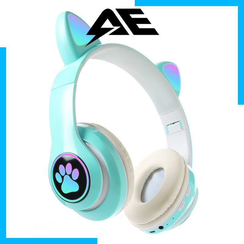 Tai Nghe Chụp Tai stn-28 Kết Nối bluetooth Không Dây Có Đèn Nhiều Màu