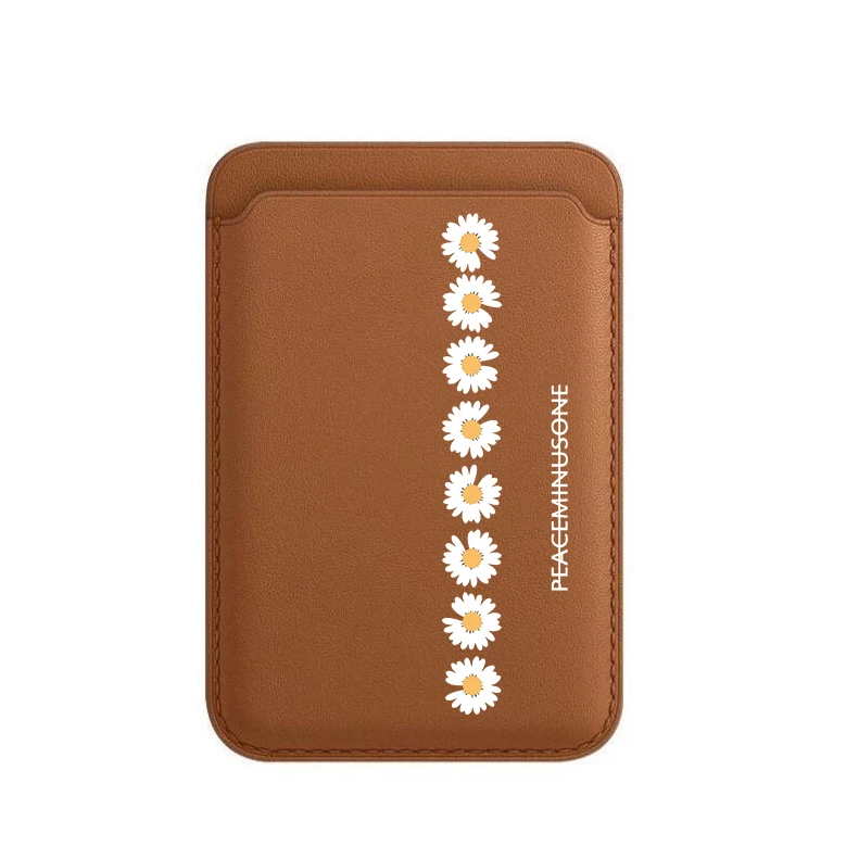 Ốp Điện Thoại Họa Tiết Hoa Cúc Kèm Ngăn Đựng Thẻ Cho iphone15pro 15promax 14 14promax 14pro