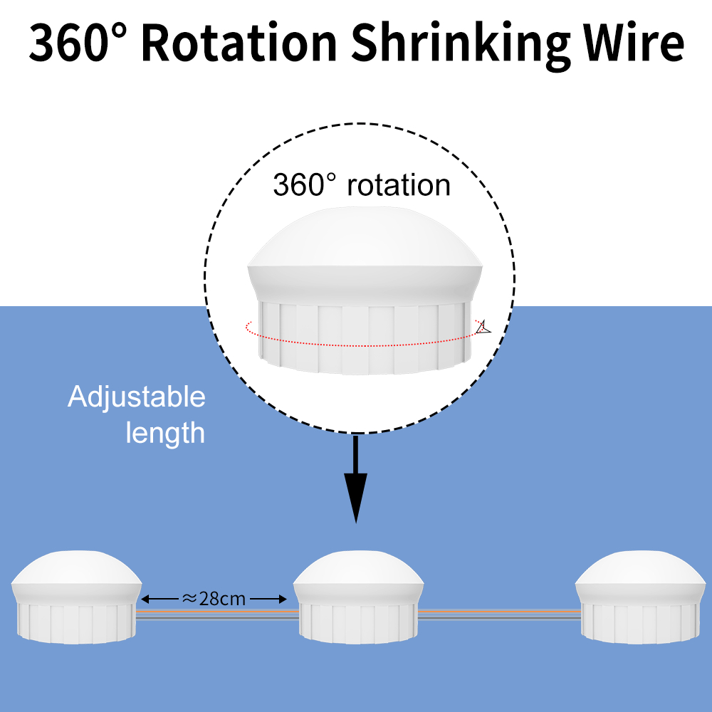 Lady LED Beauty Trang điểm Ánh sáng USB 5V Stepless Dimmer Tay Quét Chuyển đổi Hollywood Phong cách Phụ nữ Chuyên nghiệp Nội lấp đầy Ánh sáng