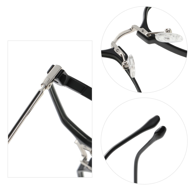 Roza Kính Mắt Gọng Đa Giác Chống Ánh Sáng Xanh Thời Trang unisex ae1641