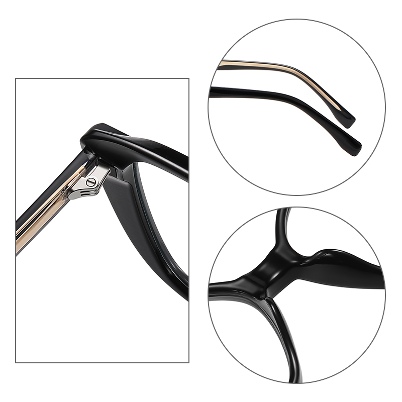 Roza Kính Mát Gọng Mắt Mèo Chống Ánh Sáng Xanh Thời Trang unisex ae1642