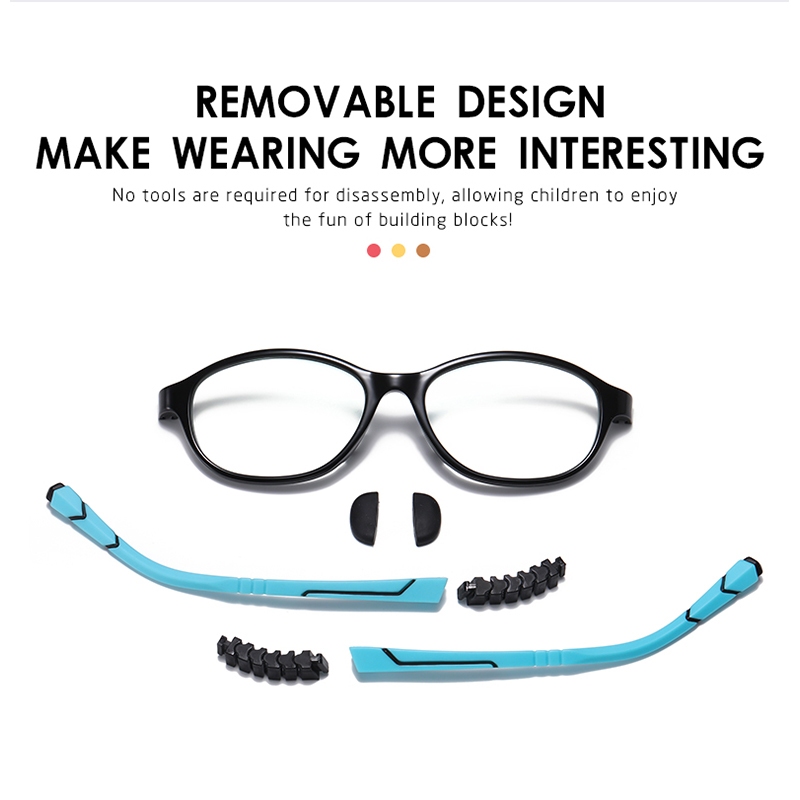 Roza Mắt Kính Thời Trang unisex ae1643 Chống Ánh Sáng Xanh Dành Cho Trẻ Em