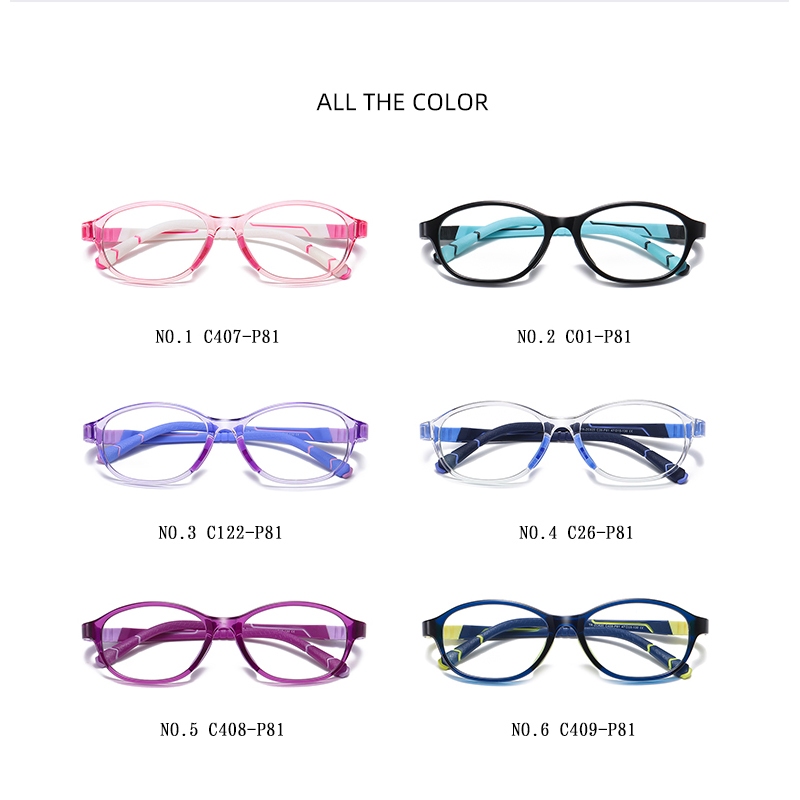 Roza Mắt Kính Thời Trang unisex ae1643 Chống Ánh Sáng Xanh Dành Cho Trẻ Em