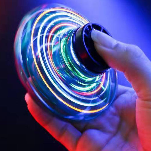RisingGirl Flying Spinner Giải nén tương tác Xoay được bằng ngón tay Máy bay không người lái Đồ chơi UFO nhỏ cho ngoài trời
