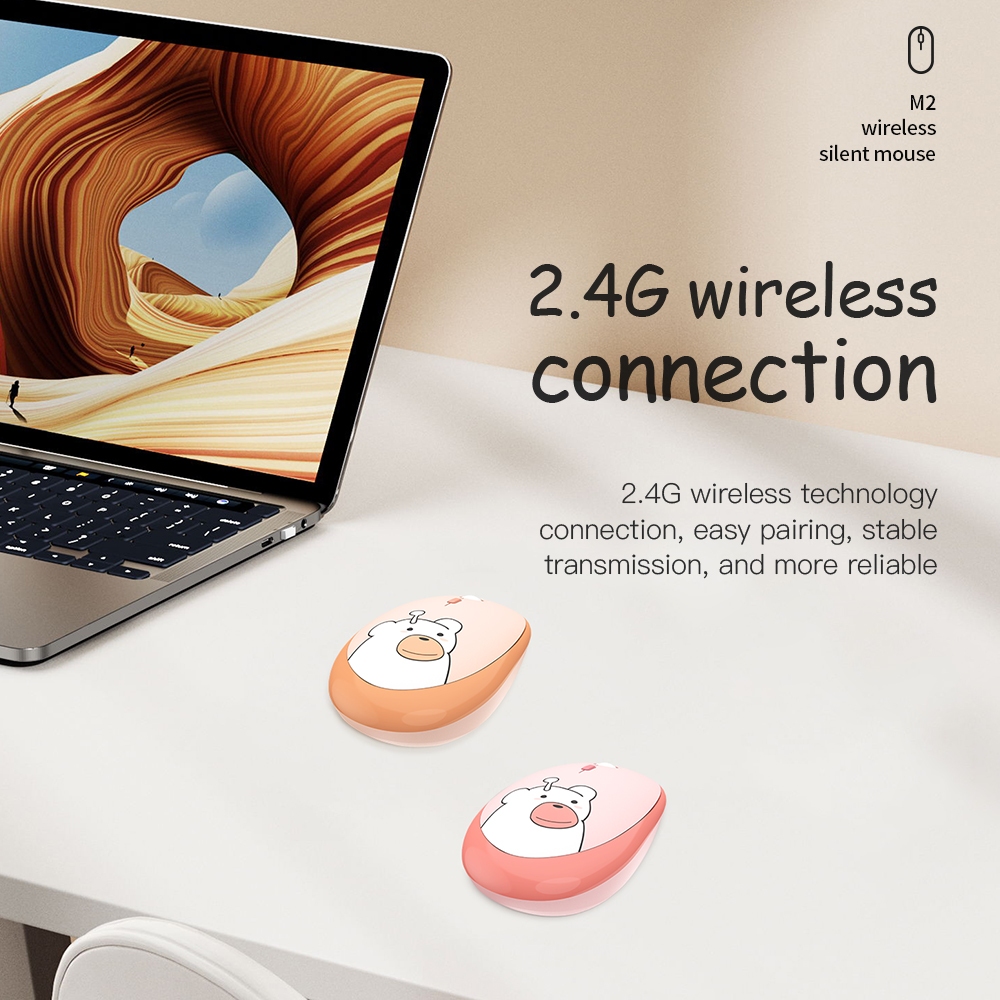 Hoco Chuột Máy Tính Bảng Không Dây m2 2.4ghz 1600Dpi