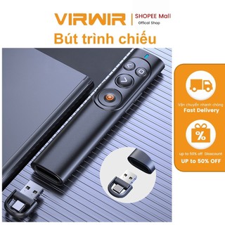 Con trỏ trình bày Powerpoint không dây USB có thể sạc lại + Type-c PPT Remote Laser Presenter Clicker Flip Pen