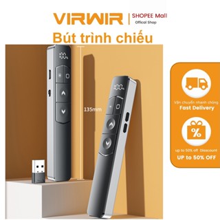 VIRWIR Bút Chuyển Trình Chiếu PowerPoint Cho Máy Tính Laptop PPT Kèm Màn Hình Hiển Thị Điều Khiển Slide thuyết