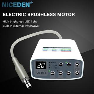 Niceden Nha khoa lâm sàng không chổi than LED động cơ vi sợi quang động cơ điện tay cầm odontología odontologia nha khoa dụng cụ nha khoa nha sĩ