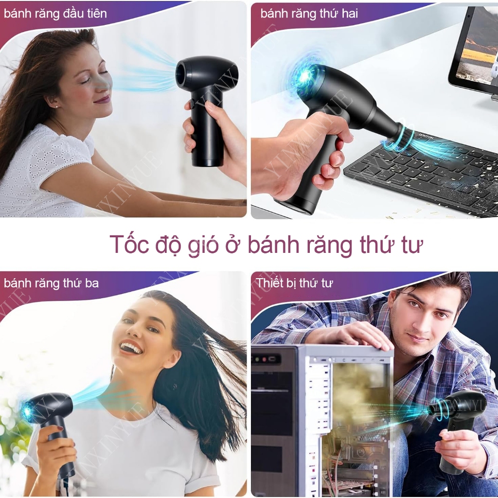 130000RPM Máy Hút Bụi mini Sạc usb Dung Lượng Cao 6000mah