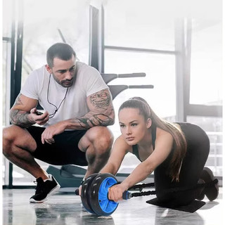 RisingGirl Con lăn tập luyện bánh xe thể dục bụng UltraQuiet với thiết bị đệm đầu gối