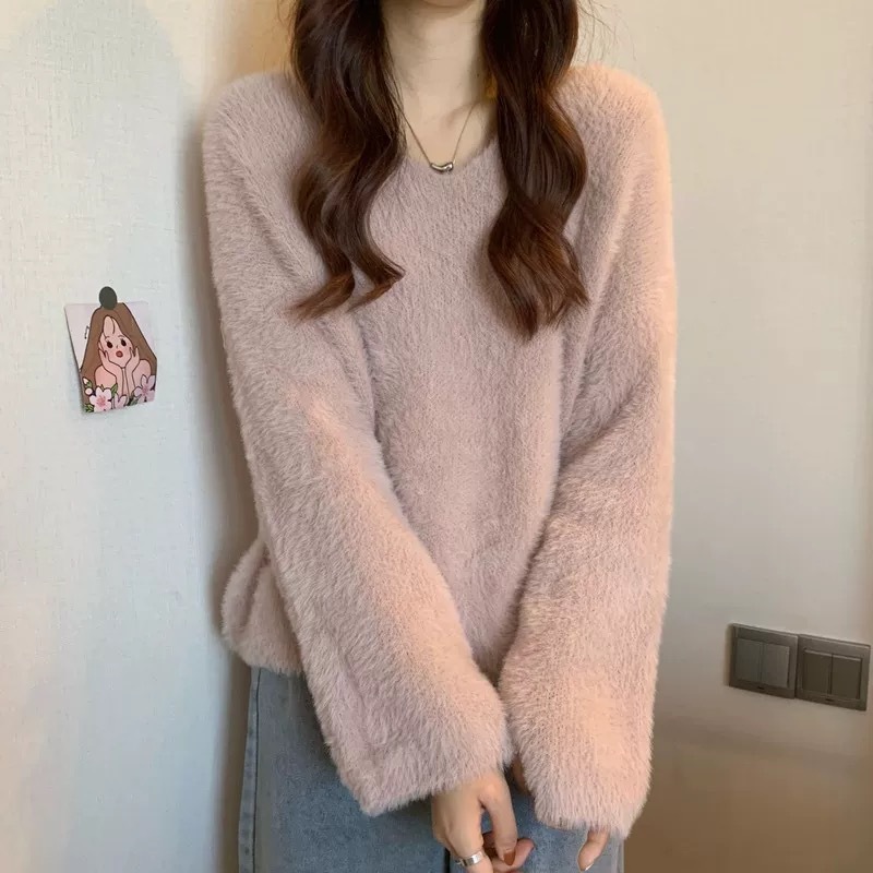 RUICHE Áo Len nữ áo sweater Đơn giản Hàn Phong Popular xu hướng WMY23B0QPI 47Z231122