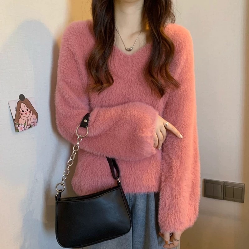 RUICHE Áo Len nữ áo sweater Đơn giản Hàn Phong Popular xu hướng WMY23B0QPI 47Z231122