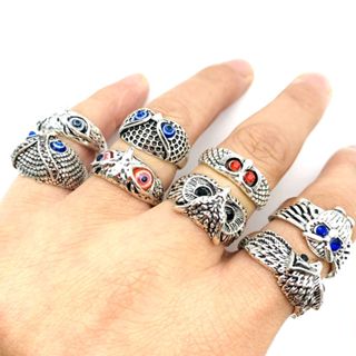 Bộ 20 Nhẫn Mạ Bạc Hình Cú Mèo Dễ Thương