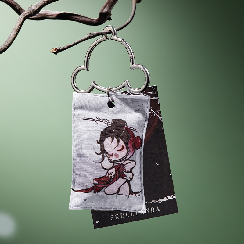 Pop mart skullpanda Loạt Hoa Mận Mực