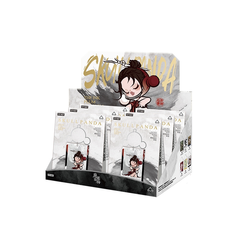 Pop mart skullpanda Loạt Hoa Mận Mực