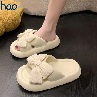Dép nơ bướm đế dày thời trang xinh xắn