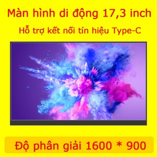 Màn hình di động 17,3 inch / độ phân giải hd 1920 * 1080 bảng điều khiển trò chơi ips màn hình di động loại c