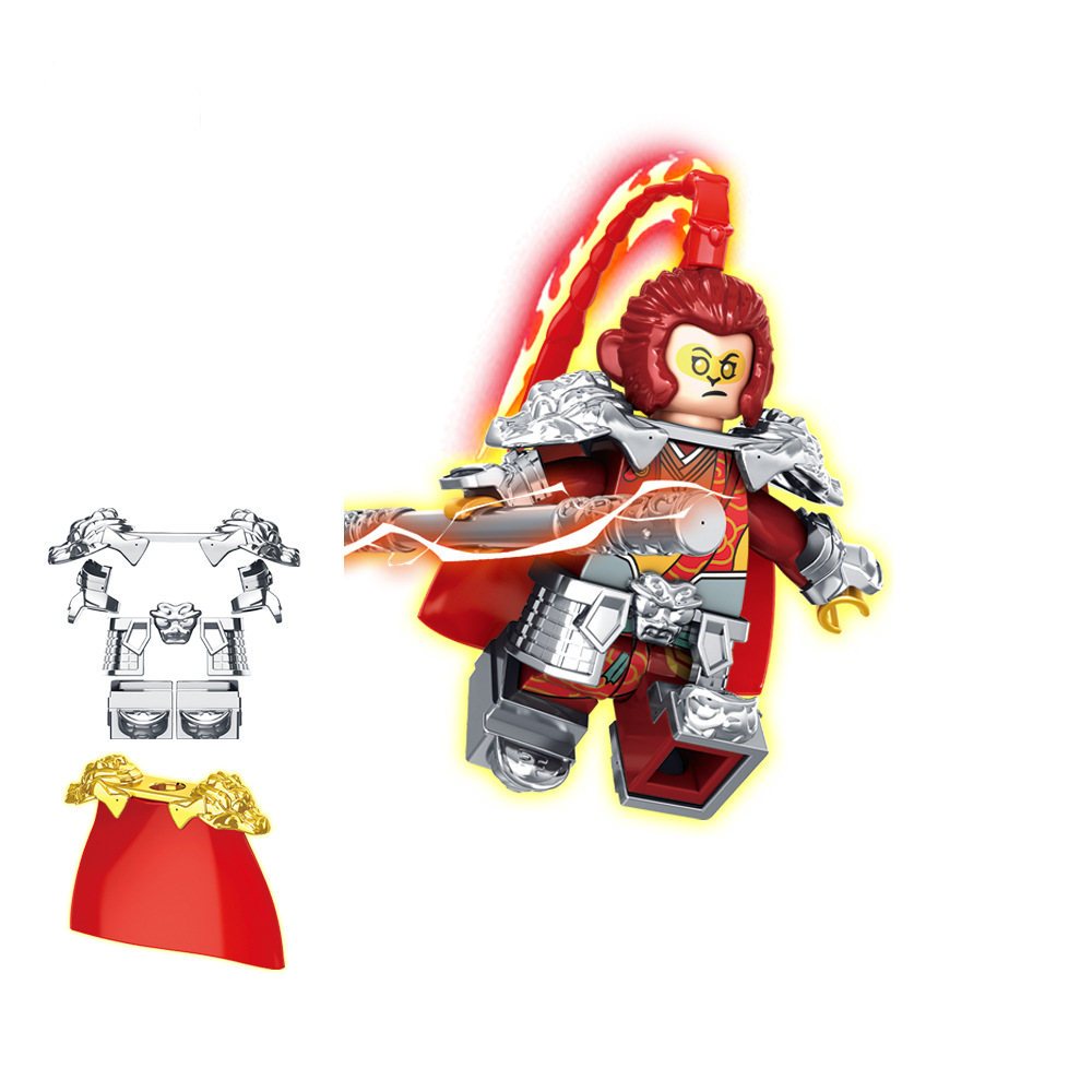 Bộ 8 Mô Hình Nhân Vật Phim Hoạt Hình wukong monkey king qp5004