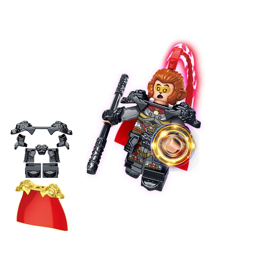 Bộ 8 Mô Hình Nhân Vật Phim Hoạt Hình wukong monkey king qp5004