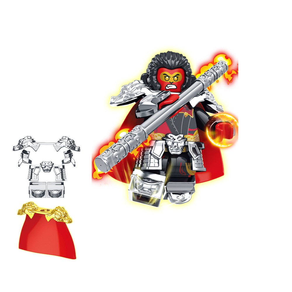 Bộ 8 Mô Hình Nhân Vật Phim Hoạt Hình wukong monkey king qp5004