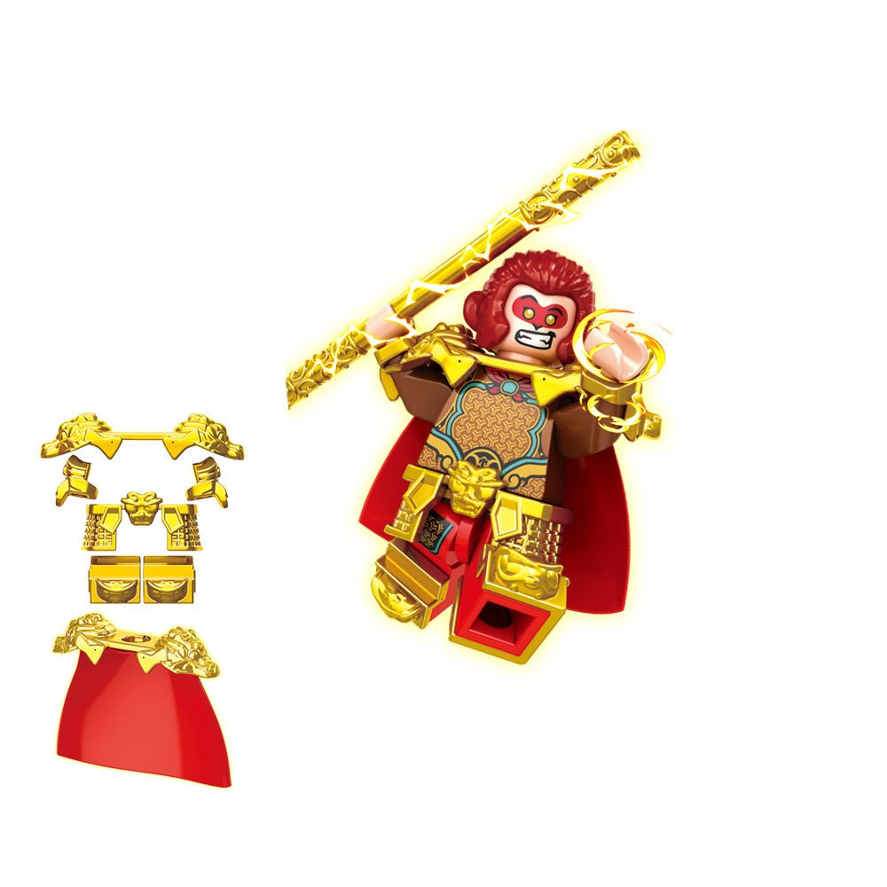 Bộ 8 Mô Hình Nhân Vật Phim Hoạt Hình wukong monkey king qp5004
