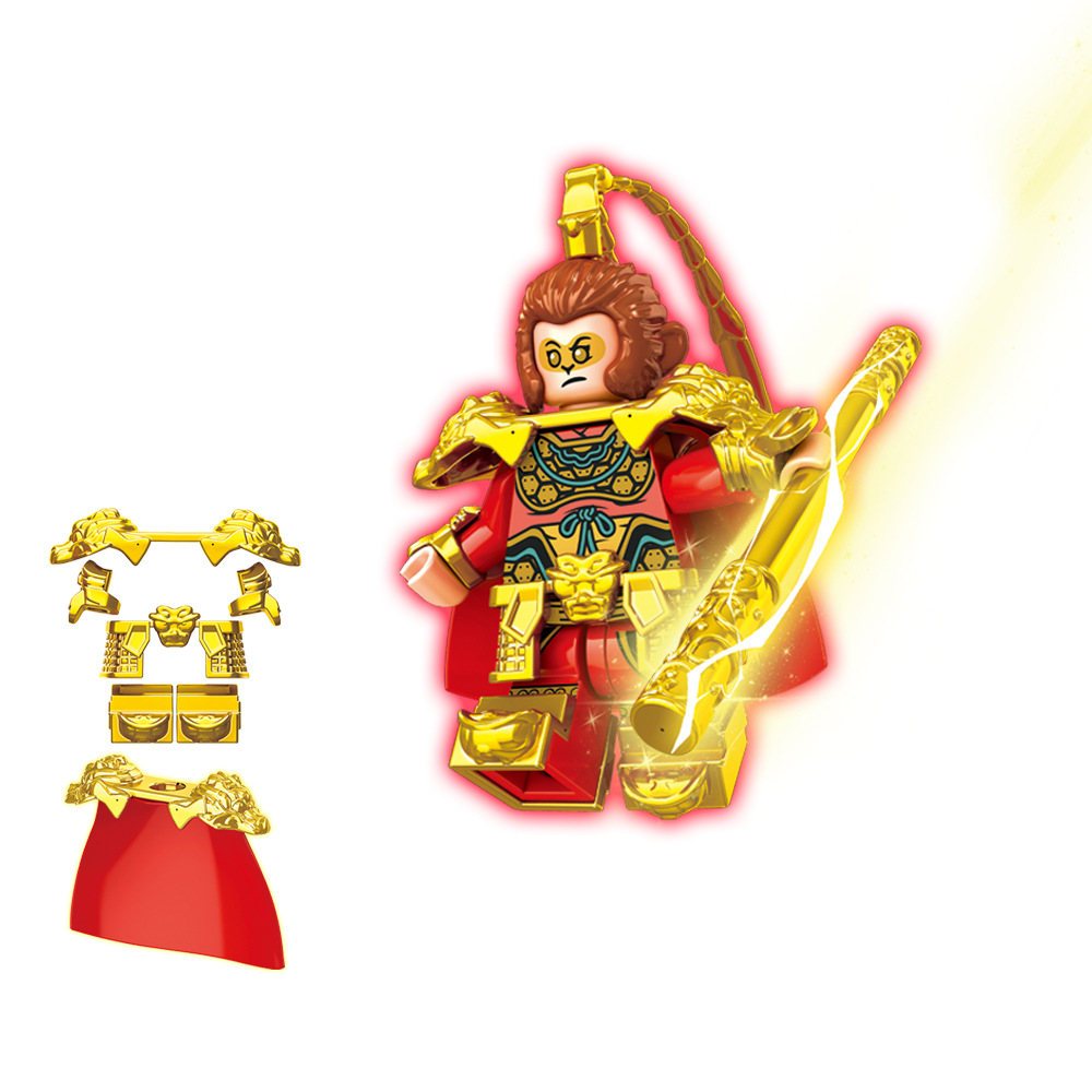 Bộ 8 Mô Hình Nhân Vật Phim Hoạt Hình wukong monkey king qp5004