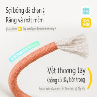 Đồ chơi que dây thừng tự dính chống mài mòn cho mèo cưng