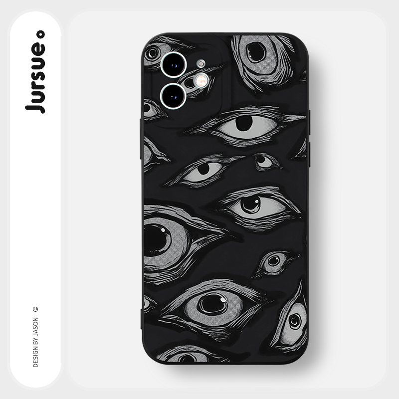Ốp lưng JURSUE mềm chống bẩn nam ngầu ngộ nghĩnh Cho iPhone 15 14 13 12 11 Pro Max SE 2020 X XR XS 8 7 ip 6S 6 Plus XYY4442