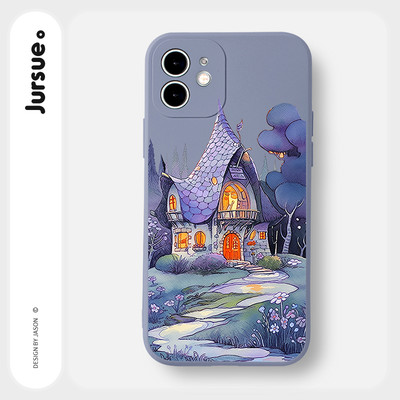 Ốp lưng JURSUE mềm hoạt hình dễ thương đẹp Cho iPhone 17 16 15 14 13 12 11 Pro Max SE 2020 X XR XS ip 8 7 Plus XYY4441