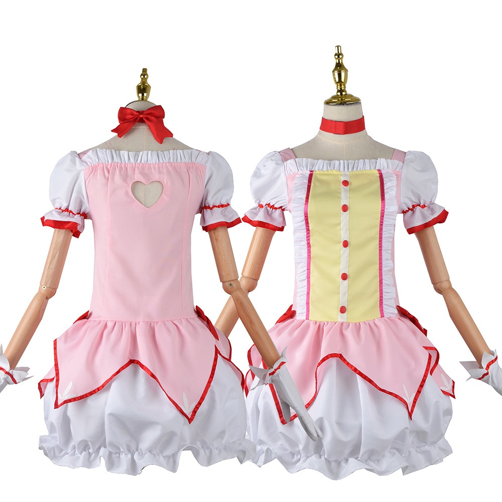 Puella Bộ Tóc Giả Hóa Trang Nhân Vật anime Magoka Trong anime merch