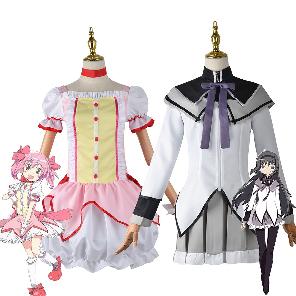 Puella Bộ Tóc Giả Hóa Trang Nhân Vật anime Magoka Trong anime merch